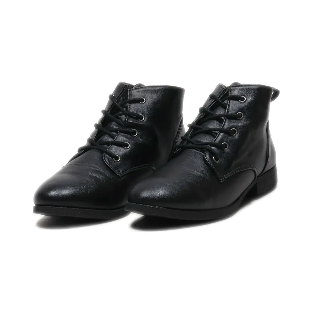 American Eagle Ankle Boots Leather Black Colour For Women