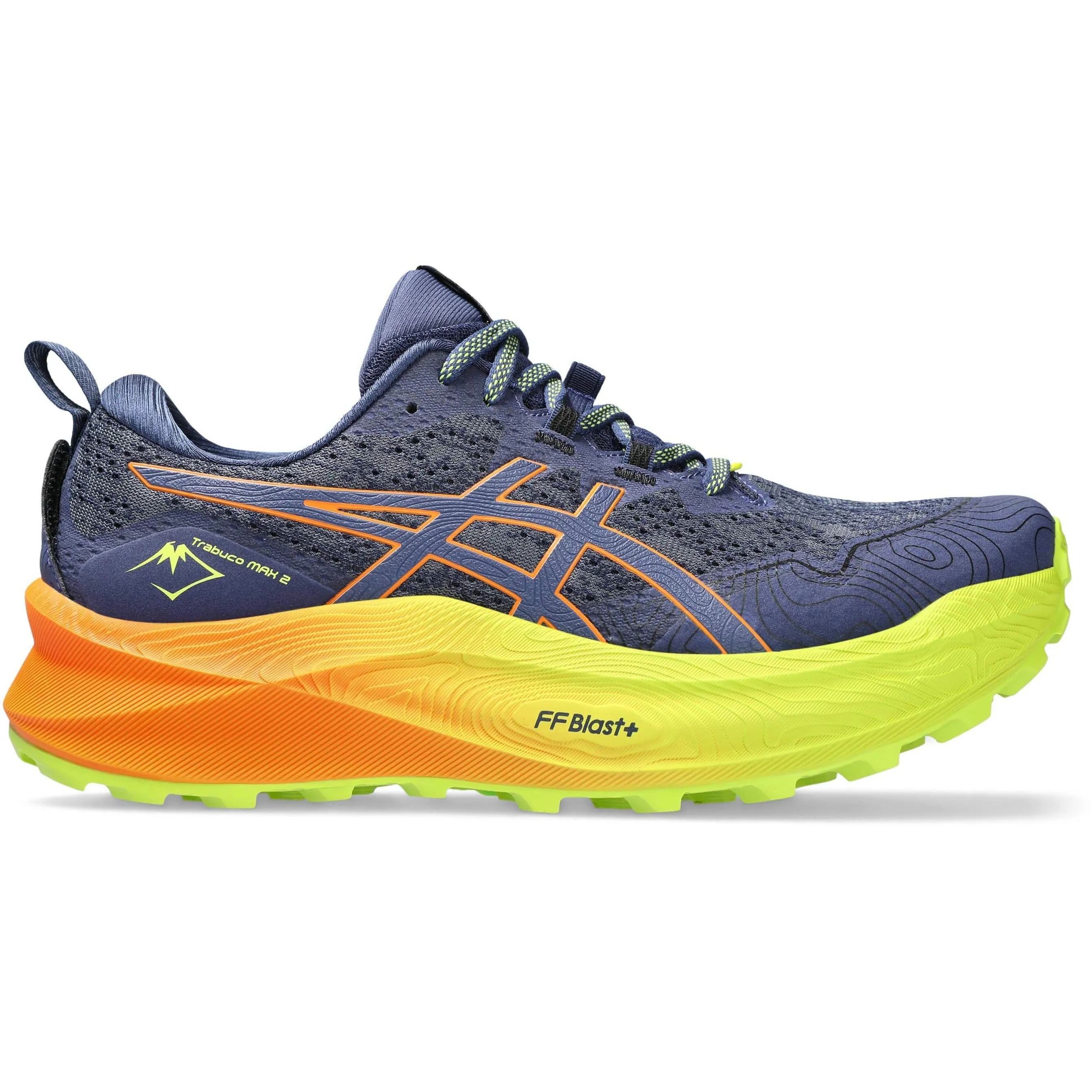 Asics Trabuco Max 2 Mens Trail Running Shoes - Blue