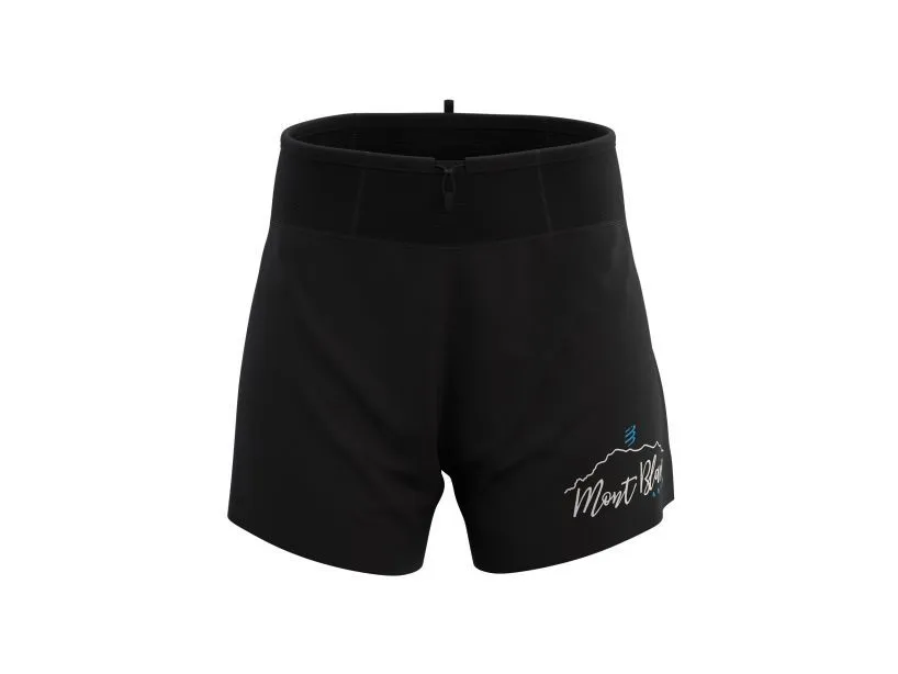 Compessport Men's Trail Racing Short - Mont Blanc 2022 - BLACK