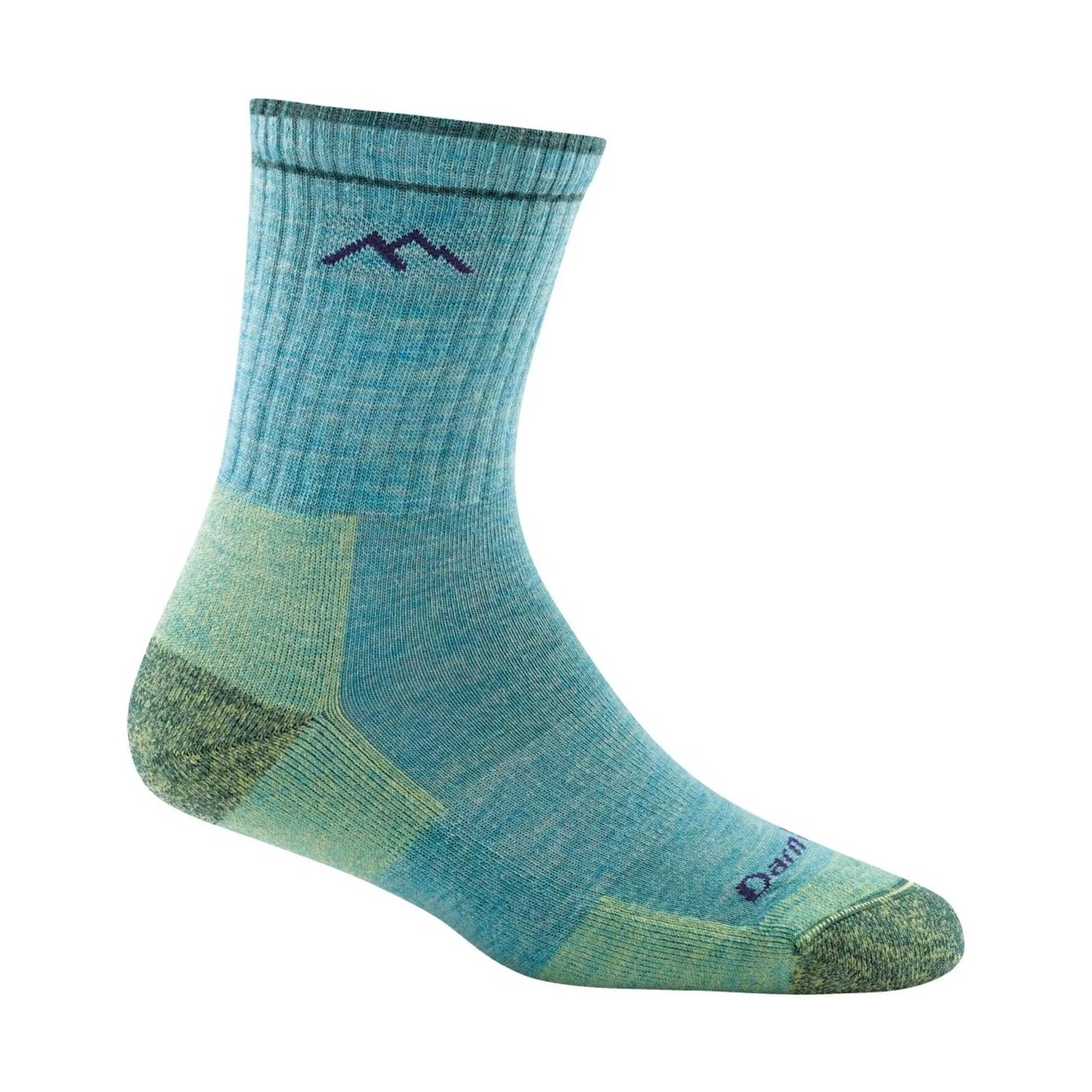 Darn Tough Vermont Women's Hiker Micro Crew Cushion - Aqua Heather