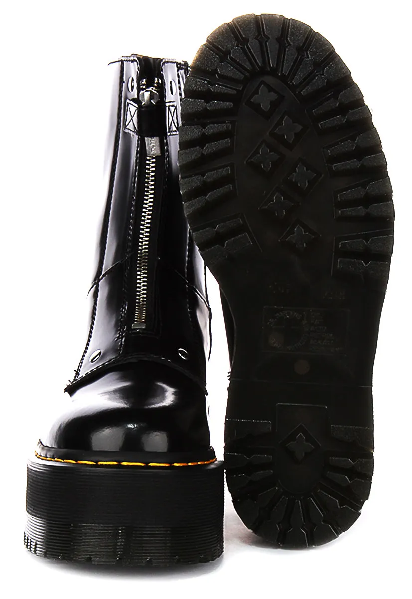 Dr Martens Jetta Hi Max In Black For Women