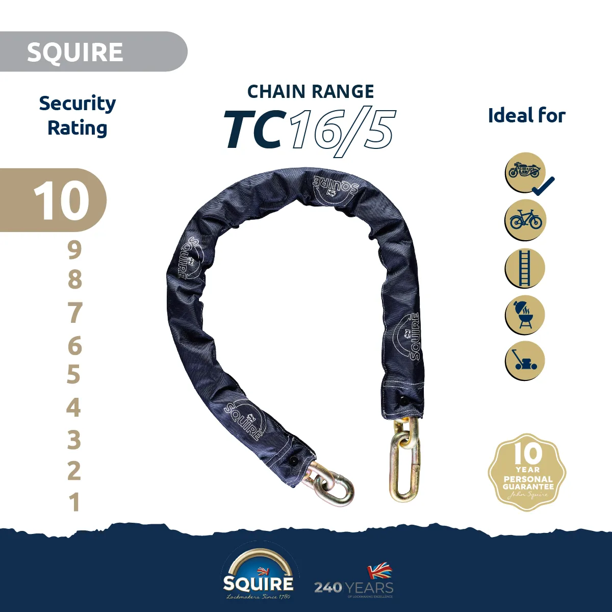 Hardened Alloy Steel Chain | TC16/5