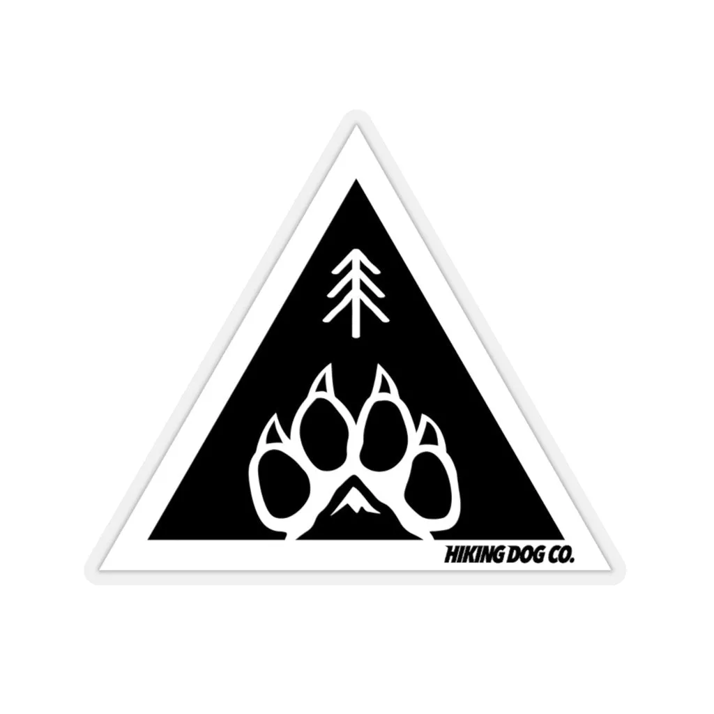 Hiking Dog Co. Triangle Sticker - 2 in.