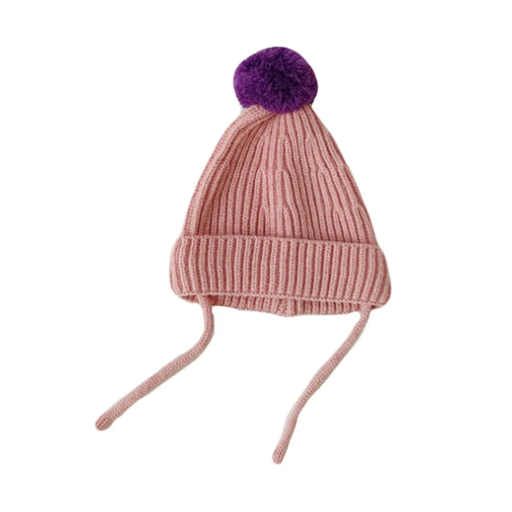 Kids Winter Hat - Toddler Knitted Pom Beanie Hat - Pom Pom Baby Girls Boys Beanies YZJ0232