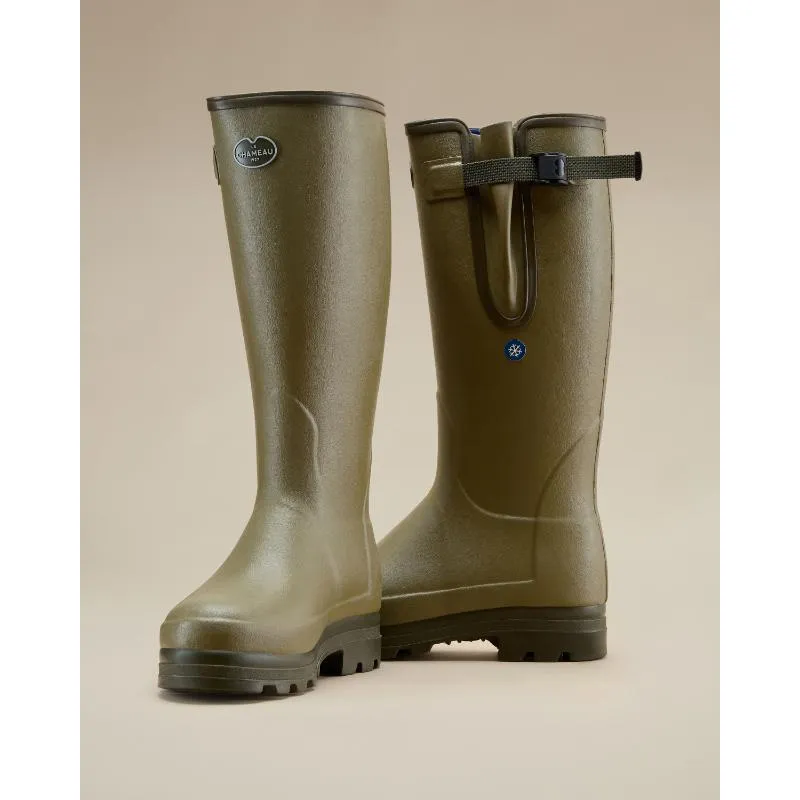 Le Chameau Vierzonord PLUS Neoprene Mens Wellington Boots - Iconic Green