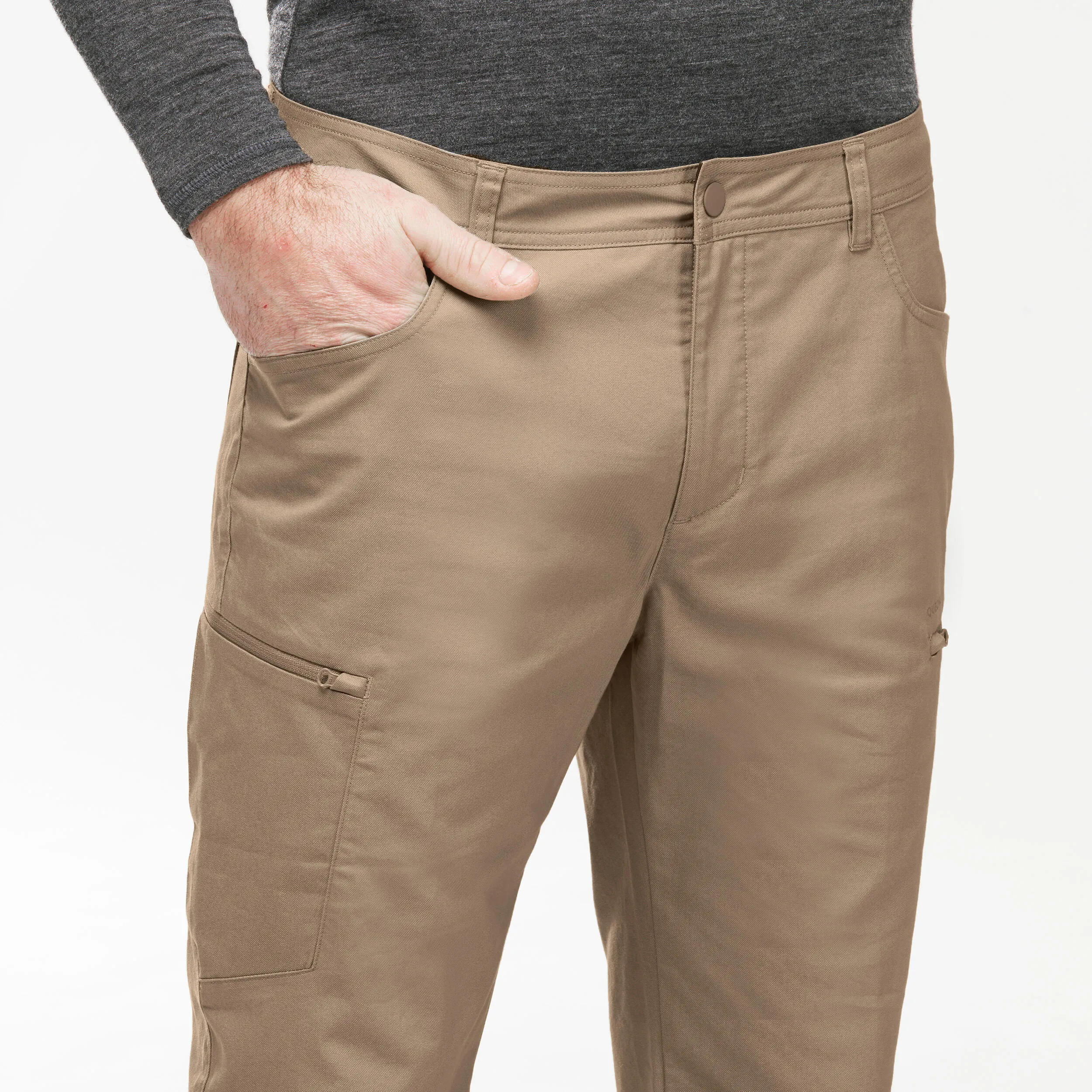 Men's hiking trousers Quechua NH500 Regular, beige