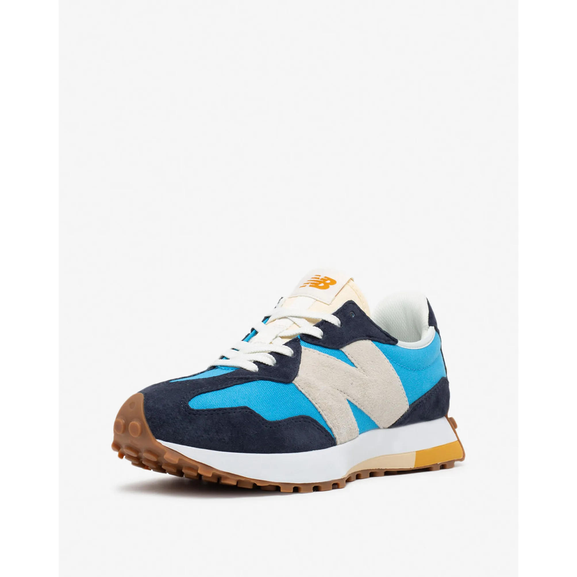 New Balance Men's 327 Shoes - Vibrant Sky / Natural Indigo / Gum