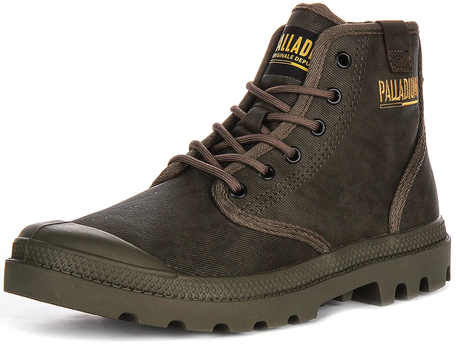 Palladium Pampa Hi Coated In Brown