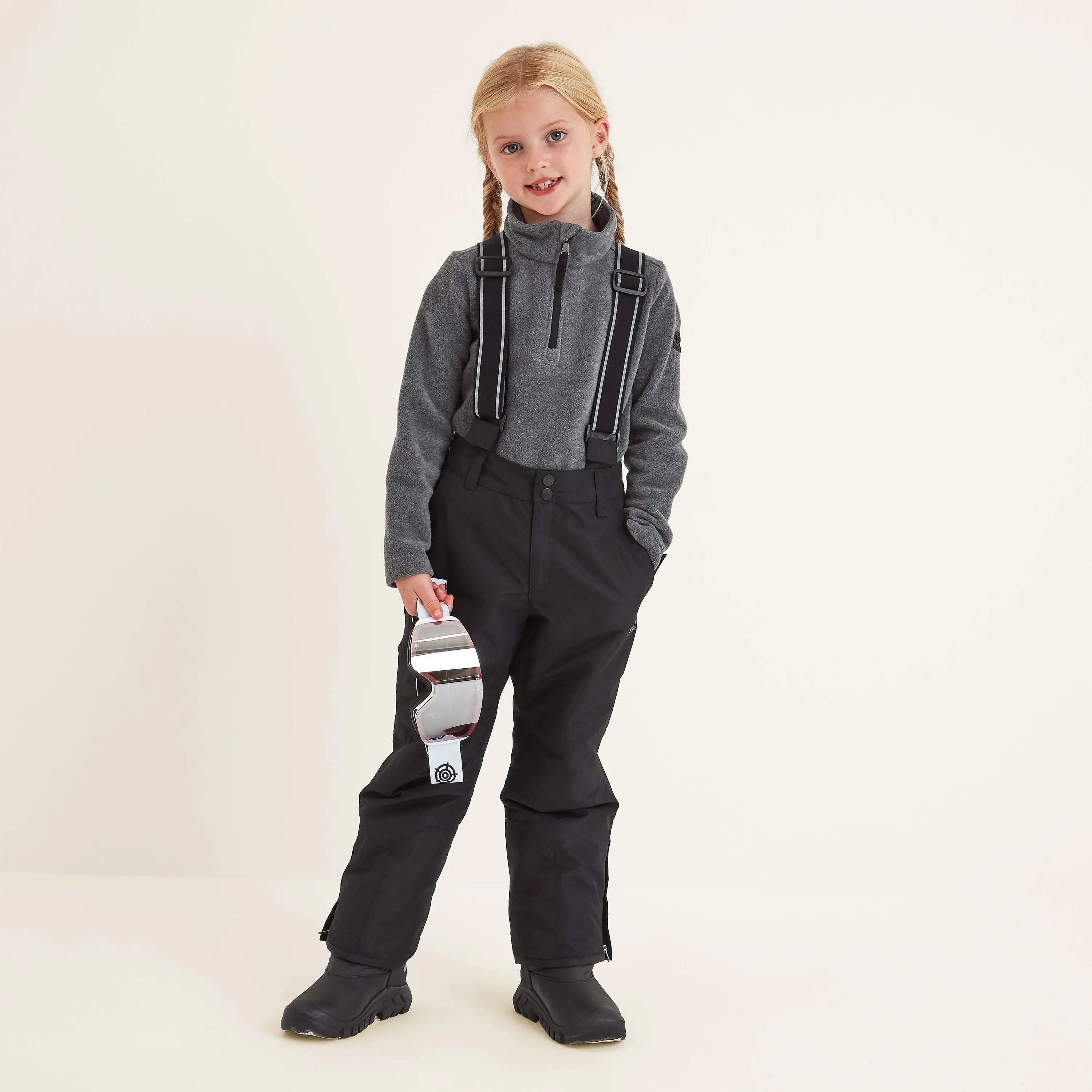 Slalom Kids Salopette - Black