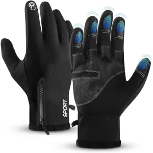 Touch Screen Windproof Cold Weather Gloves with Anti-Slip Grips