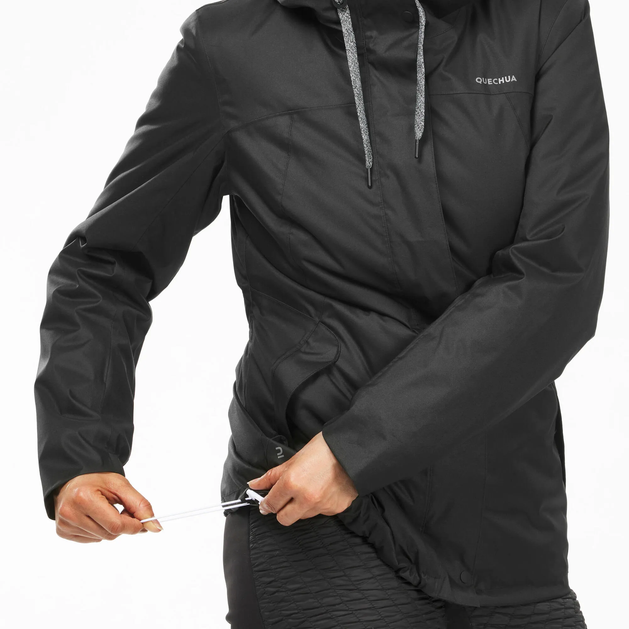 Women's hiking waterproof winter jacket - SH500 14°F