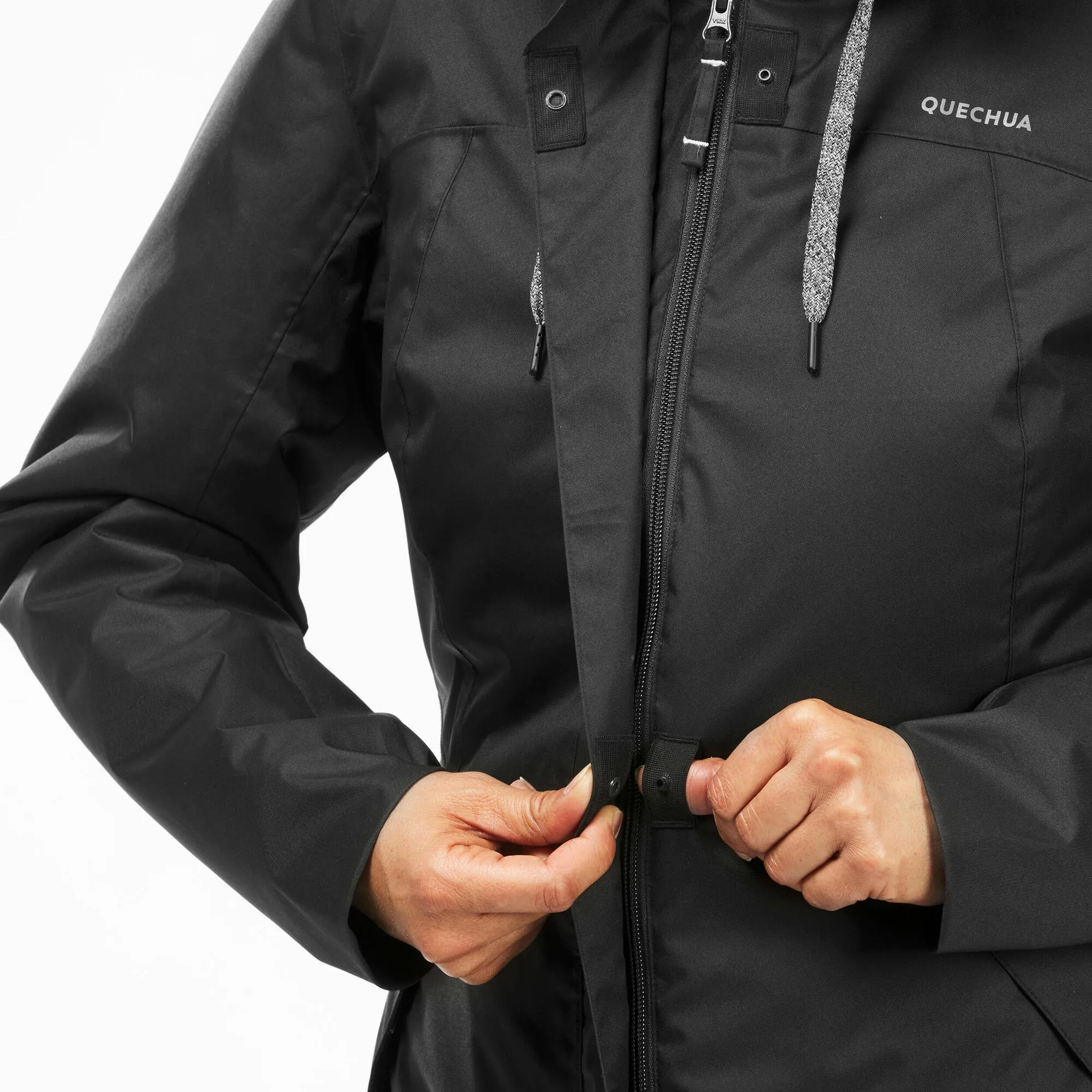 Women's hiking waterproof winter jacket - SH500 14°F