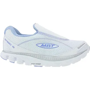 Women's MBT Speed 16 Slip-On Running Shoe White/Silver Mesh